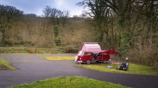 Llanborth Campervan Site, Ceredigion, Wales